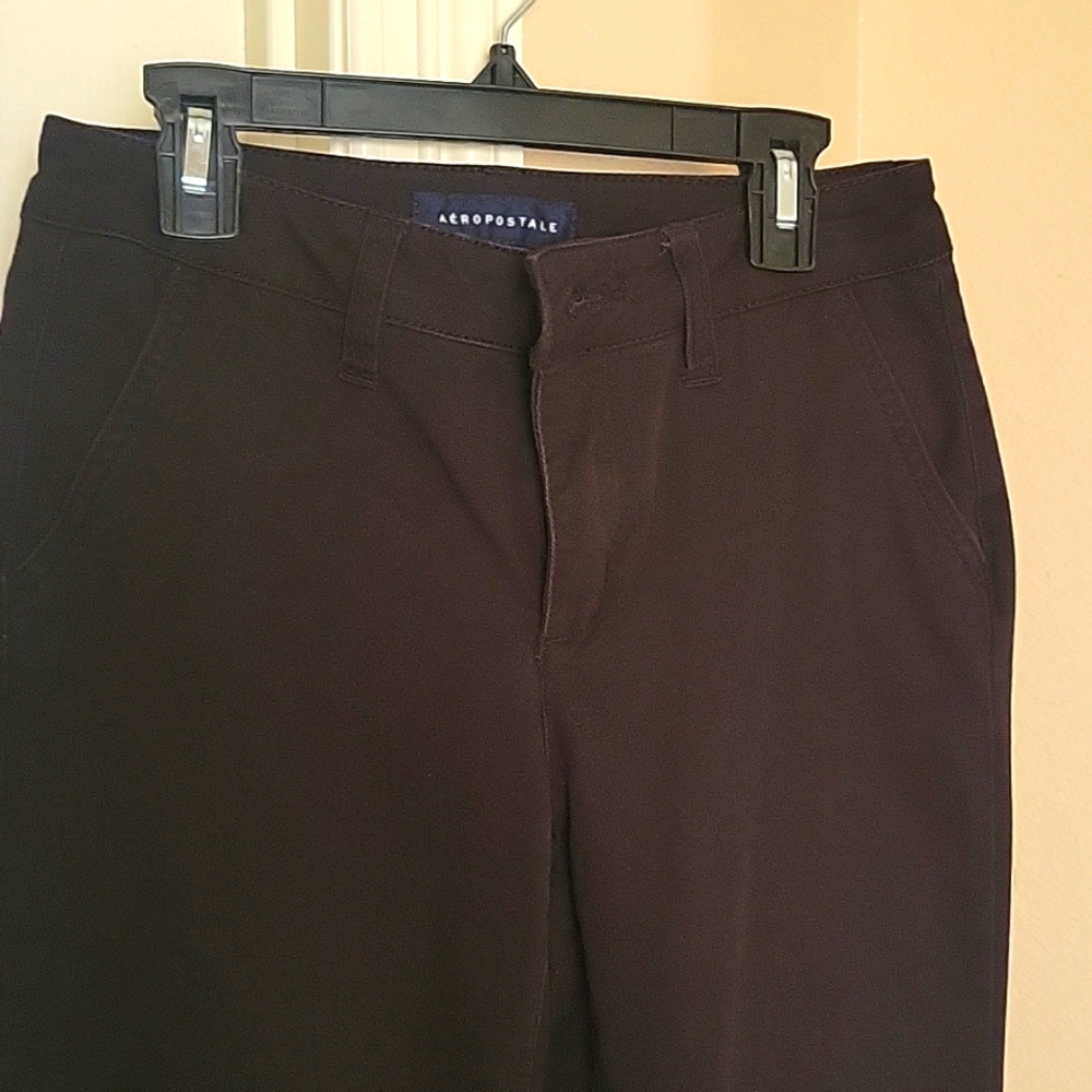 Aeropostale black casual pants size 0 short